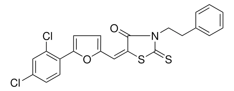 Sigma-Aldrich 5((5-(2,4-DI-CL-PH)-2-FURYL)METHYLENE)3-(2-PH-ET)-2-THIOXO-1,3-THIAZOLIDIN-4-ONE,AldrichCPR