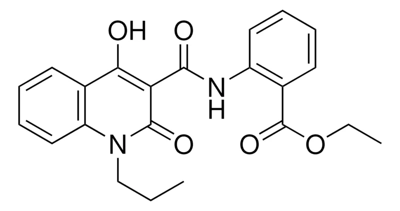 Sigma-Aldrich 2-((4-HO-2-OXO-1-PR-1,2-2H-QUINOLINE-3-CARBONYL)-AMINO)-BENZOIC ACID ETHYL ESTER,AldrichCPR