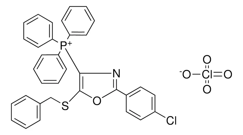 Sigma-Aldrich (5-BENZYLSULFANYL-2-(4-CL-PH)-OXAZOL-4-YL)-TRIPHENYL-PHOSPHONIUM, PERCHLORATE,AldrichCPR