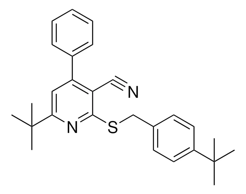 Sigma-Aldrich 6-TERT-BUTYL-2-(4-TERT-BUTYL-BENZYLSULFANYL)-4-PHENYL-NICOTINONITRILE,AldrichCPR