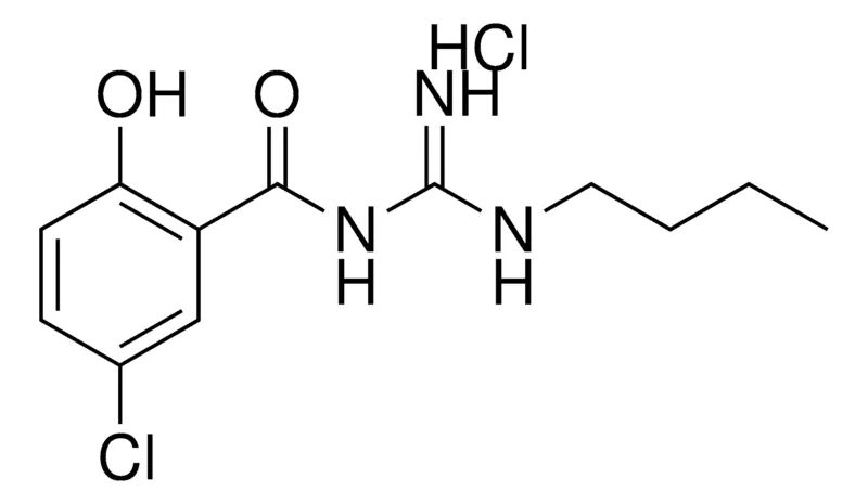 Sigma-Aldrich N-BUTYL-N'-(5-CHLORO-2-HYDROXY-BENZOYL)-GUANIDINE, HYDROCHLORIDE,AldrichCPR