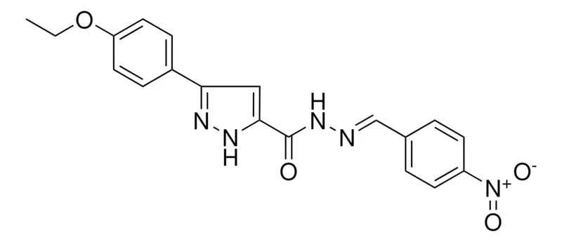 Sigma-Aldrich 5-(4-ETHOXY-PH)-2H-PYRAZOLE-3-CARBOXYLIC ACID (4-NITRO-BENZYLIDENE)-HYDRAZIDE,AldrichCPR