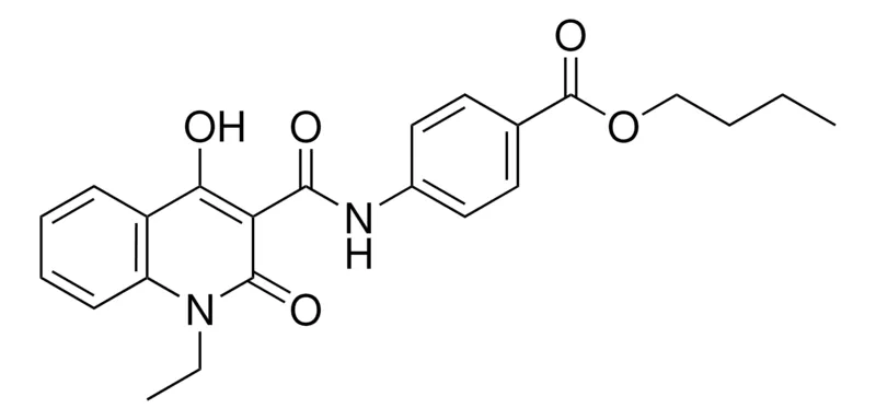 Sigma-Aldrich 4-((1-ET-4-HO-2-OXO-1,2-2H-QUINOLINE-3-CARBONYL)-AMINO)-BENZOIC ACID BUTYL ESTER，AldrichCPR