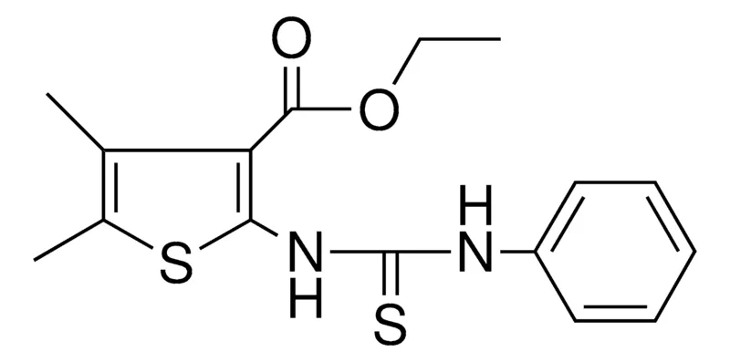 Sigma-Aldrich 4,5-DIMETHYL-2-(3-PHENYL-THIOUREIDO)-THIOPHENE-3-CARBOXYLIC ACID ETHYL ESTER,AldrichCPR