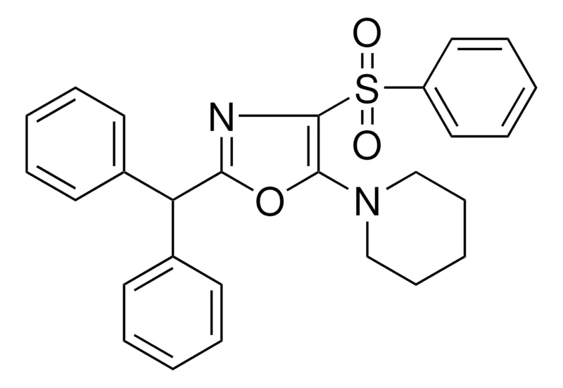 Sigma-Aldrich 1-(4-BENZENESULFONYL-2-BENZHYDRYL-OXAZOL-5-YL)-PIPERIDINE,AldrichCPR