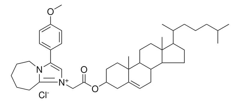 Sigma-Aldrich 1-(2-{[17-(1,5-DIMETHYLHEXYL)-10,13-DIMETHYL-2,3,4,7,8,9,10,11,12,13,14,15,16,17-TETRADECAHYDRO-1H-CYCLOPENTA[A]PHENANTHREN-3-YL]OXY}-2-OXOETHYL)-3-(4-METHOXYPHENYL)-6,7,8,9-TETRAHYDRO-5H-IMIDAZO[1,2-A]AZEPIN-1-IUM CHLORIDE，AldrichCPR