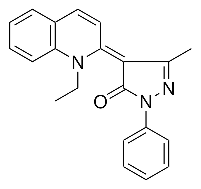 Sigma-Aldrich 4-(1-ETHYL-1H-QUINOLIN-2-YLIDENE)-5-METHYL-2-PHENYL-2,4-DIHYDRO-PYRAZOL-3-ONE,AldrichCPR