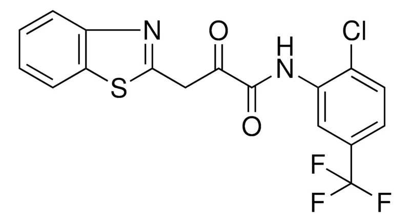 Sigma-Aldrich 3-(1,3-BENZOTHIAZOL-2-YL)-N-(2-CL-5-(TRIFLUOROMETHYL)PHENYL)-2-OXOPROPANAMIDE,AldrichCPR