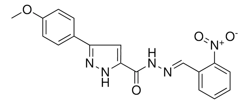 Sigma-Aldrich 5-(4-MEO-PHENYL)-2H-PYRAZOLE-3-CARBOXYLIC ACID (2-NITRO-BENZYLIDENE)-HYDRAZIDE,AldrichCPR