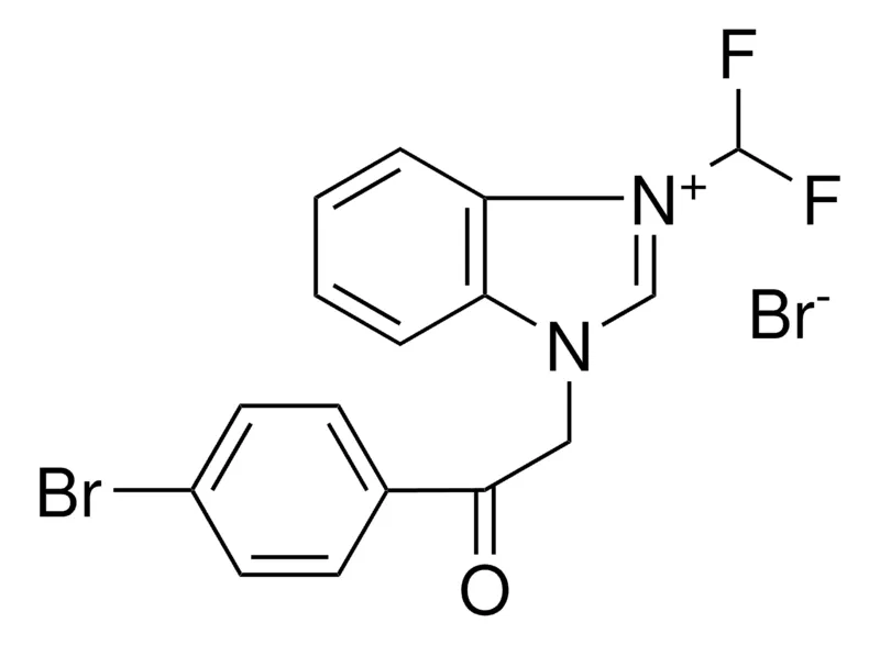 Sigma-Aldrich 3-(2-(4-BR-PHENYL)-2-OXOETHYL)-1-(DIFLUOROMETHYL)-3H-BENZIMIDAZOL-1-IUM BROMIDE,AldrichCPR