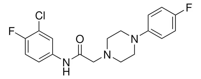 Sigma-Aldrich N-(3-CHLORO-4-FLUORO-PHENYL)-2-(4-(4-FLUORO-PHENYL)-PIPERAZIN-1-YL)-ACETAMIDE,AldrichCPR