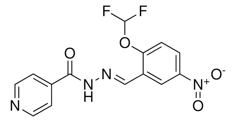 Sigma-Aldrich ISONICOTINIC ACID (2-DIFLUOROMETHOXY-5-NITRO-BENZYLIDENE)-HYDRAZIDE,AldrichCPR