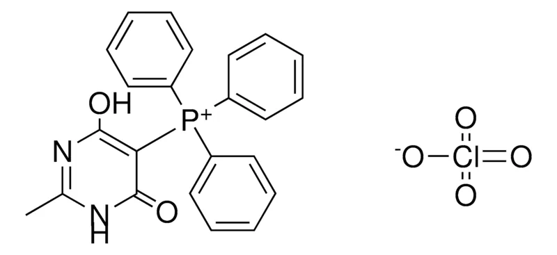 Sigma-Aldrich (4-HO-2-ME-6-OXO-1,6-DIHYDRO-PYRIMIDIN-5-YL)-TRIPHENYL-PHOSPHONIUM, PERCHLORATE,AldrichCPR