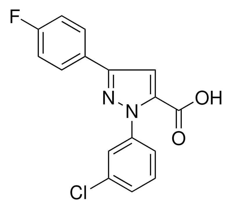 Sigma-Aldrich 1-(3-CHLOROPHENYL)-3-(4-FLUOROPHENYL)-1H-PYRAZOLE-5-CARBOXYLIC ACID,AldrichCPR
