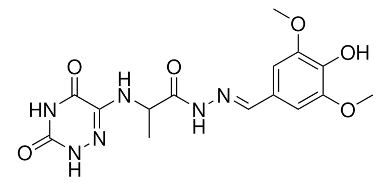 Sigma-Aldrich 2-[(3,5-DIOXO-2,3,4,5-TETRAHYDRO-1,2,4-TRIAZIN-6-YL)AMINO]-N'-[(E)-(4-HYDROXY-3,5-DIMETHOXYPHENYL)METHYLIDENE]PROPANOHYDRAZIDE，AldrichCPR