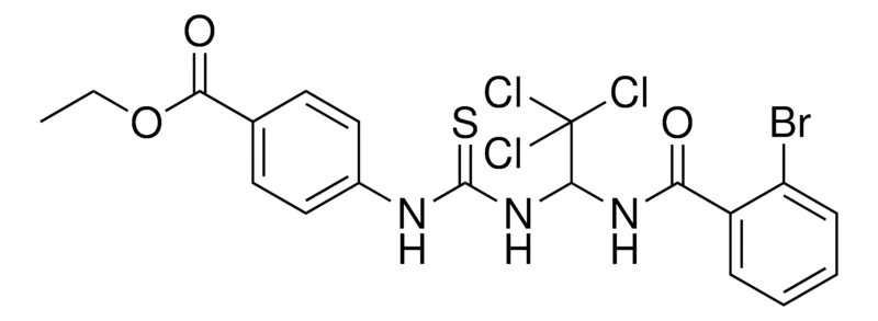 Sigma-Aldrich 4-(3-(1-(2-BR-BENZOYLAMINO)-2,2,2-TRICHLORO-ET)-THIOUREIDO)BENZOIC ACID ET ESTER,AldrichCPR