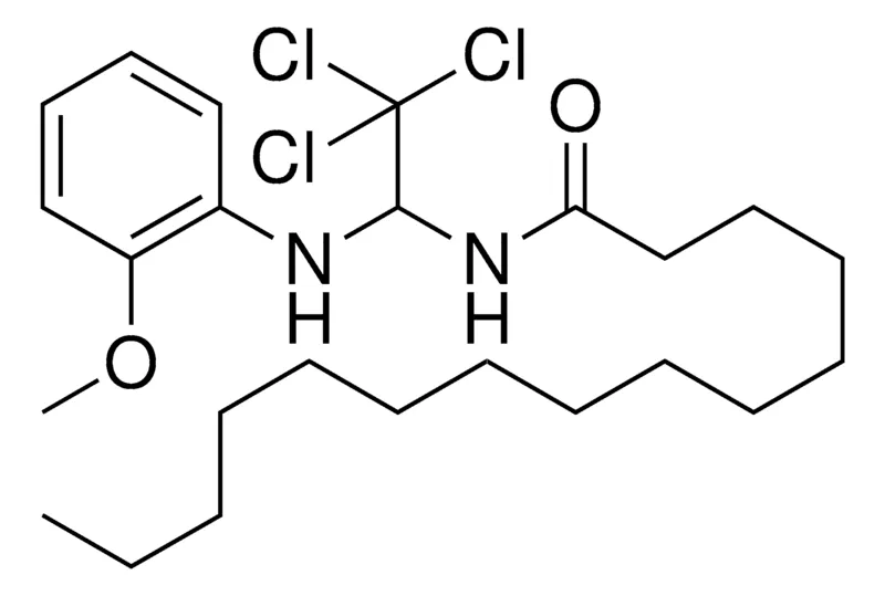 Sigma-Aldrich PENTADECANOIC ACID (2,2,2-TRICHLORO-1-(2-METHOXY-PHENYLAMINO)-ETHYL)-AMIDE,AldrichCPR