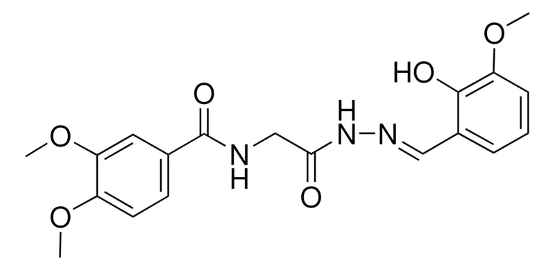 Sigma-Aldrich N-(2-(2-(2-HO-3-METHOXYBENZYLIDENE)HYDRAZINO)-2-OXOETHYL)-3,4-DIMETHOXYBENZAMIDE,AldrichCPR