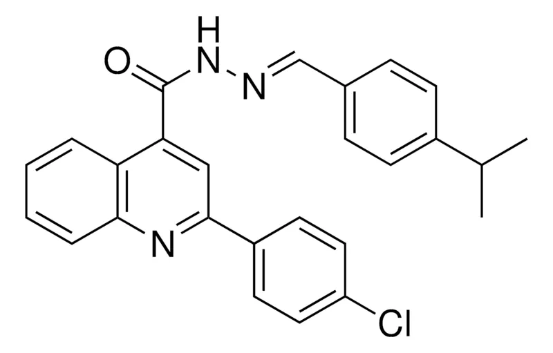 Sigma-Aldrich 2-(4-CL-PHENYL)-QUINOLINE-4-CARBOXYLIC ACID (4-ISOPROPYL-BENZYLIDENE)-HYDRAZIDE,AldrichCPR