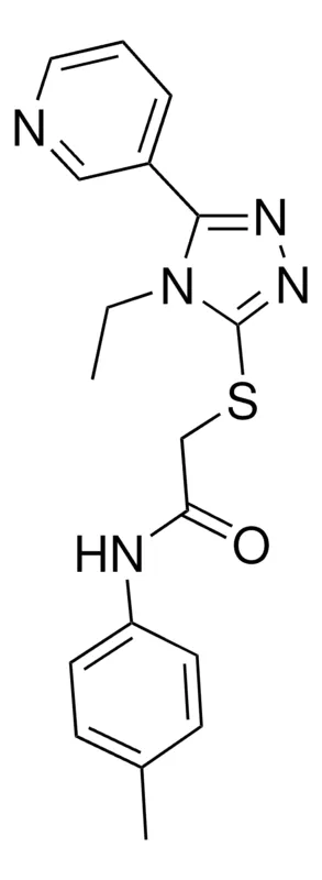 Sigma-Aldrich 2-((4-ET-5-(3-PYRIDINYL)-4H-1,2,4-TRIAZOL-3-YL)THIO)-N-(4-METHYLPHENYL)ACETAMIDE,AldrichCPR
