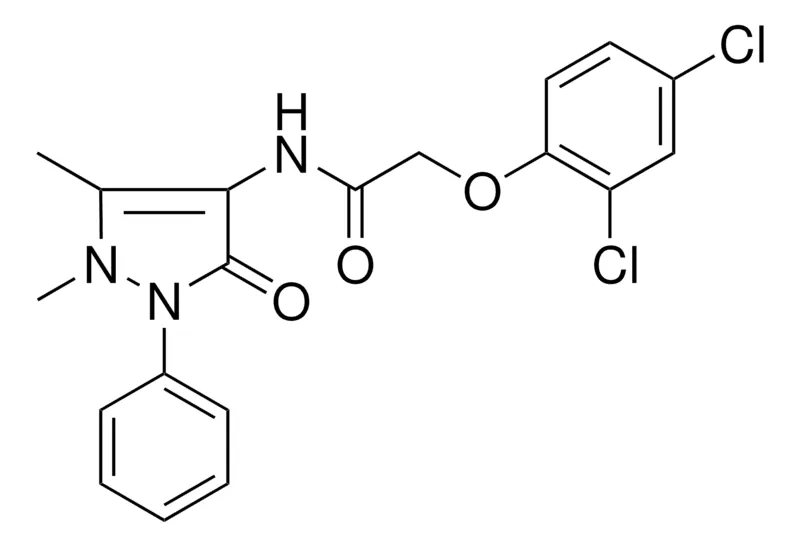 Sigma-Aldrich 2-(2,4-DICHLOROPHENOXY)-N-(1,5-DIMETHYL-3-OXO-2-PHENYL-2,3-DIHYDRO-1H-PYRAZOL-4-YL)ACETAMIDE，AldrichCPR
