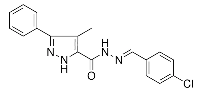 Sigma-Aldrich 4-METHYL-5-PHENYL-2H-PYRAZOLE-3-CARBOXYLIC ACID (4-CHLORO-BENZYLIDENE)-HYDRAZIDE,AldrichCPR