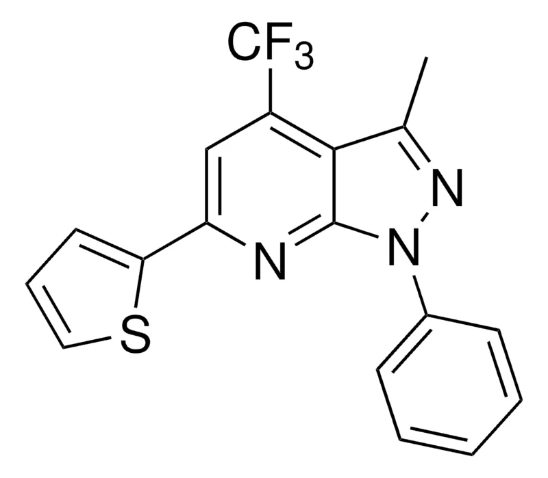 Sigma-Aldrich 3-METHYL-1-PHENYL-6-(2-THIENYL)-4-(TRIFLUOROMETHYL)-1H-PYRAZOLO(3,4-B)PYRIDINE,AldrichCPR