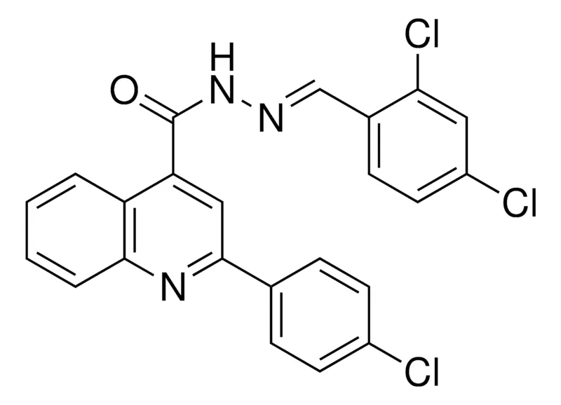 Sigma-Aldrich 2-(4-CL-PHENYL)-QUINOLINE-4-CARBOXYLIC ACID (2,4-DICHLORO-BENZYLIDENE)-HYDRAZIDE,AldrichCPR