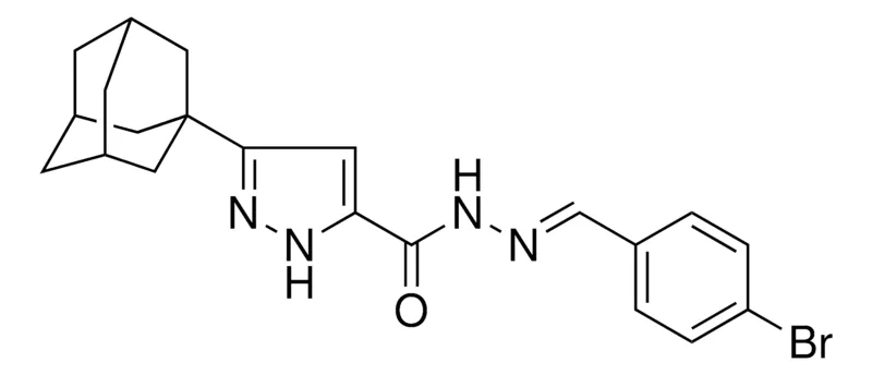 Sigma-Aldrich 5-ADAMANTAN-1-YL-2H-PYRAZOLE-3-CARBOXYLIC ACID (4-BROMO-BENZYLIDENE)-HYDRAZIDE,AldrichCPR