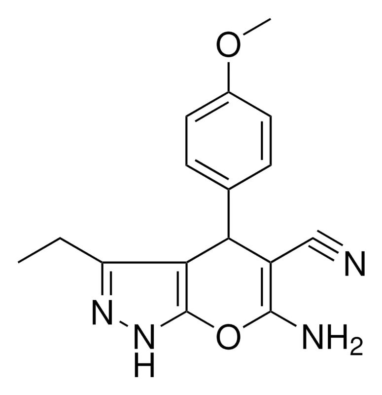 Sigma-Aldrich 6-AMINO-3-ET-4-(4-METHOXYPHENYL)-1,4-DIHYDROPYRANO(2,3-C)PYRAZOLE-5-CARBONITRILE,AldrichCPR