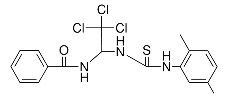 Sigma-Aldrich N-(2,2,2-TRICHLORO-1-(3-(2,5-DIMETHYL-PHENYL)-THIOUREIDO)-ETHYL)-BENZAMIDE,AldrichCPR