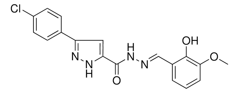 Sigma-Aldrich 5-(4-CL-PH)-2H-PYRAZOLE-3-CARBOXYLIC ACID (2-HO-3-METHOXY-BENZYLIDENE)-HYDRAZIDE,AldrichCPR