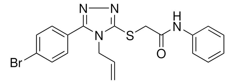 Sigma-Aldrich 2-((4-ALLYL-5-(4-BROMOPHENYL)-4H-1,2,4-TRIAZOL-3-YL)THIO)-N-PHENYLACETAMIDE,AldrichCPR