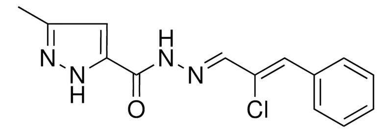Sigma-Aldrich 5-METHYL-2H-PYRAZOLE-3-CARBOXYLIC ACID (2-CHLORO-3-PHENYL-ALLYLIDENE)-HYDRAZIDE,AldrichCPR