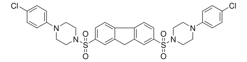Sigma-Aldrich 1-(4-CHLOROPHENYL)-4-[(7-{[4-(4-CHLOROPHENYL)-1-PIPERAZINYL]SULFONYL}-9H-FLUOREN-2-YL)SULFONYL]PIPERAZINE，AldrichCPR