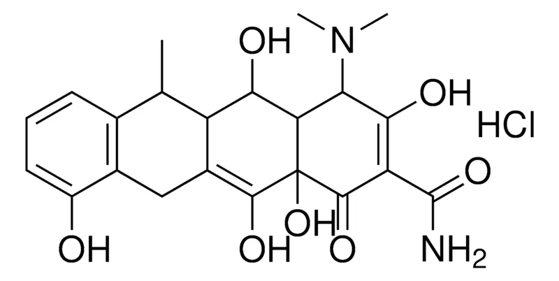 Sigma-Aldrich 4-(DIMETHYLAMINO)-3,5,10,12,12A-PENTAHYDROXY-6-METHYL-1-OXO-1,4,4A,5,5A,6,11,12A-OCTAHYDRO-2-NAPHTHACENECARBOXAMIDE HYDROCHLORIDE,AldrichCPR