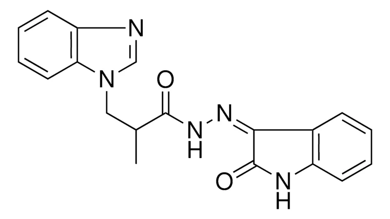 Sigma-Aldrich 3-BENZOIMIDAZOL-1-YL-2-ME-PROPIONIC ACID (2-OXO-1,2-2H-INDOL-3-YLIDENE)HYDRAZIDE,AldrichCPR