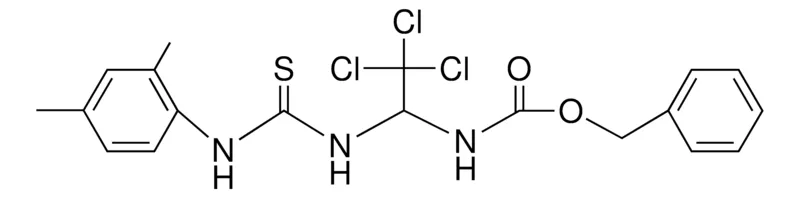 Sigma-Aldrich (2,2,2-TRICHLORO-1-(3-(2,4-DIMETHYL-PH)-THIOUREIDO)-ET)-CARBAMIC ACID BZL ESTER,AldrichCPR