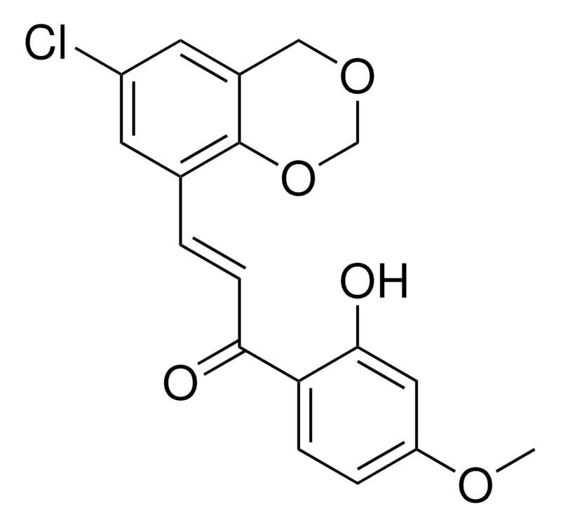 Sigma-Aldrich 3-(6-CHLORO-4H-BENZO(1,3)DIOXIN-8-YL)-1-(2-HYDROXY-4-METHOXY-PHENYL)-PROPENONE,AldrichCPR