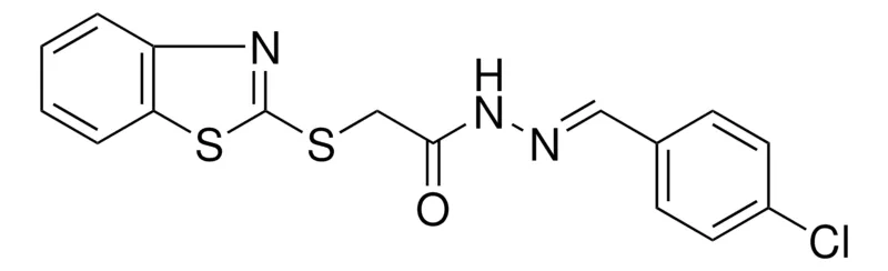 Sigma-Aldrich 2-(BENZOTHIAZOL-2-YLSULFANYL)-ACETIC ACID (4-CHLORO-BENZYLIDENE)-HYDRAZIDE,AldrichCPR