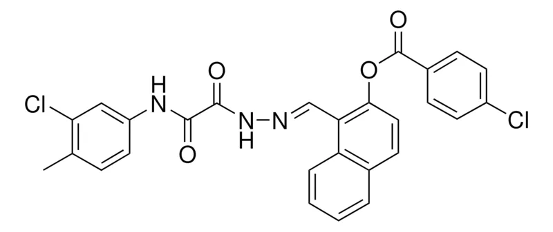 Sigma-Aldrich 1-((E)-{2-[2-(3-CHLORO-4-METHYLANILINO)-2-OXOACETYL]HYDRAZONO}METHYL)-2-NAPHTHYL 4-CHLOROBENZOATE，AldrichCPR