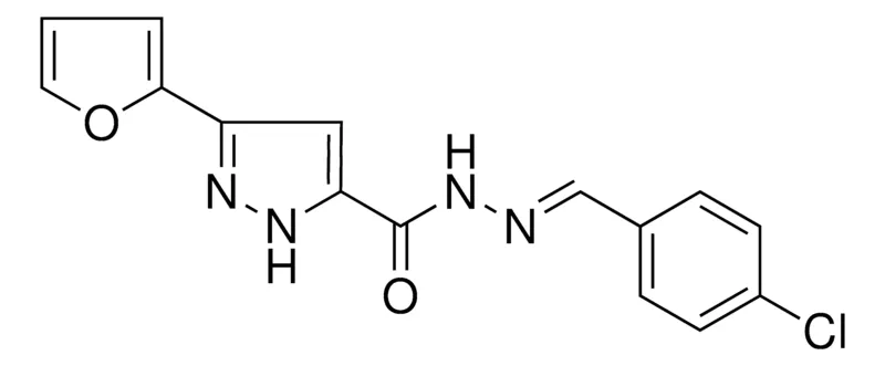 Sigma-Aldrich 5-FURAN-2-YL-2H-PYRAZOLE-3-CARBOXYLIC ACID (4-CHLORO-BENZYLIDENE)-HYDRAZIDE，AldrichCPR