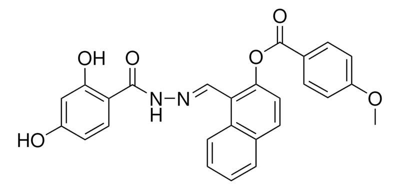 Sigma-Aldrich 1-(2-(2,4-DIHYDROXYBENZOYL)CARBOHYDRAZONOYL)-2-NAPHTHYL 4-METHOXYBENZOATE,AldrichCPR