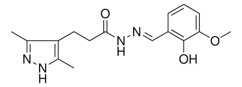 Sigma-Aldrich 3-(3,5-DIMETHYL-1H-PYRAZOL-4-YL)PROPIONIC ACID (2-HO-3-MEO-BENZYLIDENE)HYDRAZIDE，AldrichCPR