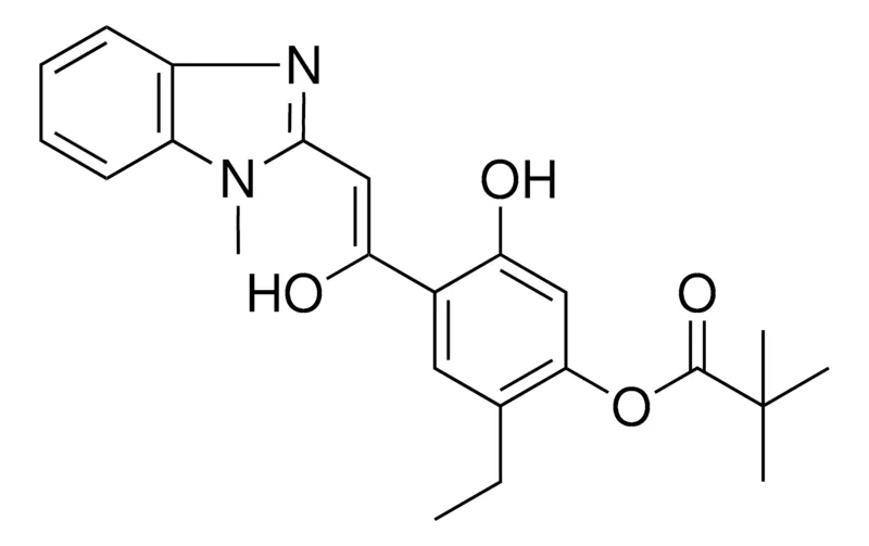 Sigma-Aldrich 2-ET-5-HO-4-(1-HYDROXY-2-(1-METHYL-1H-BENZIMIDAZOL-2-YL)VINYL)PHENYL PIVALATE,AldrichCPR