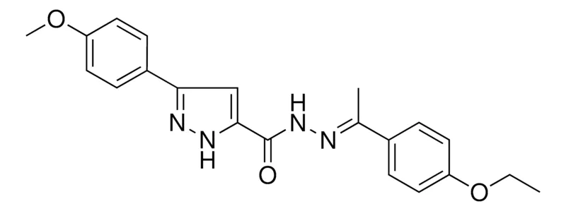 Sigma-Aldrich 5-(4-MEO-PH)-2H-PYRAZOLE-3-CARBOXYLIC ACID (1-(4-ETHOXY-PH)-ETHYLIDENE)HYDRAZIDE,AldrichCPR