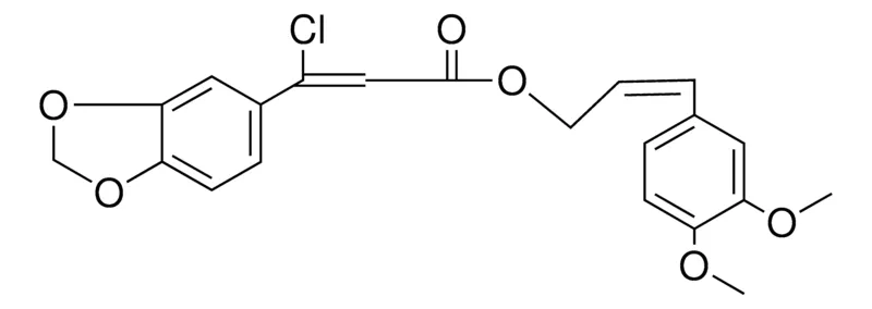Sigma-Aldrich 3-BENZO(1,3)DIOXOL-5-YL-3-CL-ACRYLIC ACID 3-(3,4-DIMETHOXY-PHENYL)-ALLYL ESTER,AldrichCPR