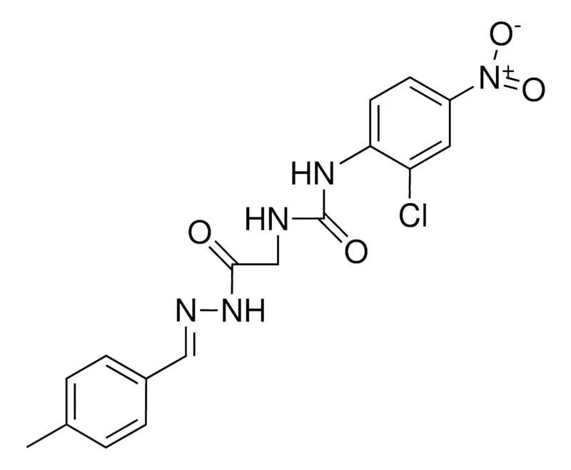 Sigma-Aldrich 2-(3-(2-CHLORO-4-NITROPHENYL)UREIDO)ACETIC (4-METHYLBENZYLIDENE)HYDRAZIDE,AldrichCPR