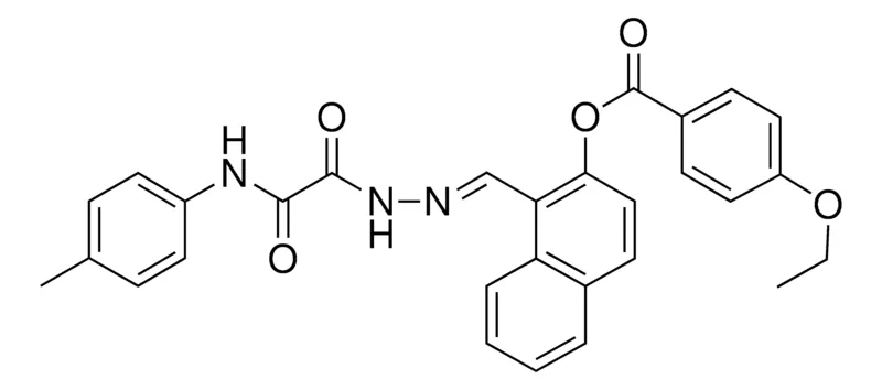 Sigma-Aldrich 1-(2-(OXO(4-TOLUIDINO)ACETYL)CARBOHYDRAZONOYL)-2-NAPHTHYL 4-ETHOXYBENZOATE,AldrichCPR