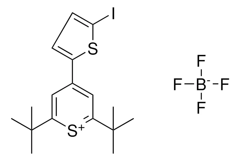 Sigma-Aldrich 2,6-DI-TERT-BUTYL-4-(5-IODO-THIOPHEN-2-YL)-THIOPYRANYLIUM, TETRAFLUORO BORATE,AldrichCPR